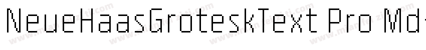 NeueHaasGroteskText Pro Md字体转换